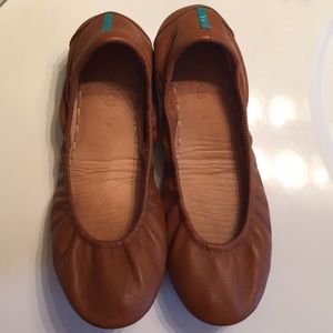 Brown Tieks ballet flats. Size 9.